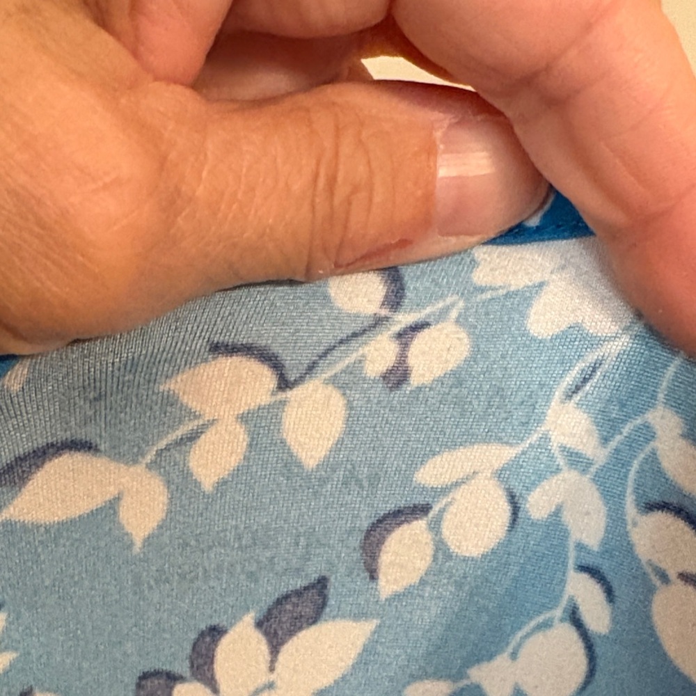 Draper James Sleeveless Blue and White Floral Nightgown - Picture 3 of 4